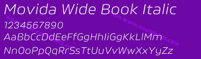 Movida Wide Book ItalicPreview Movida Wide Book ItalicPreview