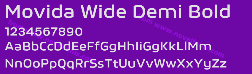 Movida Wide Demi BoldPreview Movida Wide Demi BoldPreview