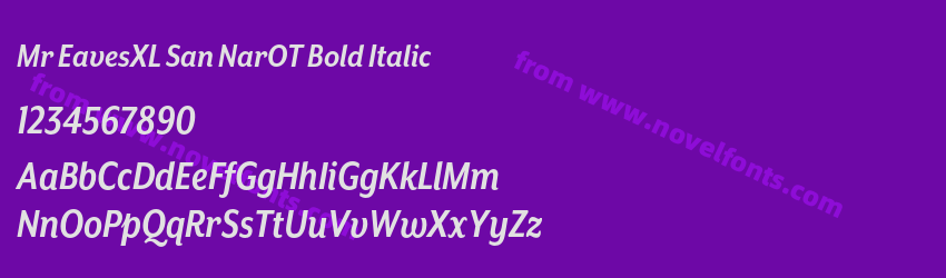 Mr EavesXL San NarOT Bold ItalicPreview Mr EavesXL San NarOT Bold ItalicPreview