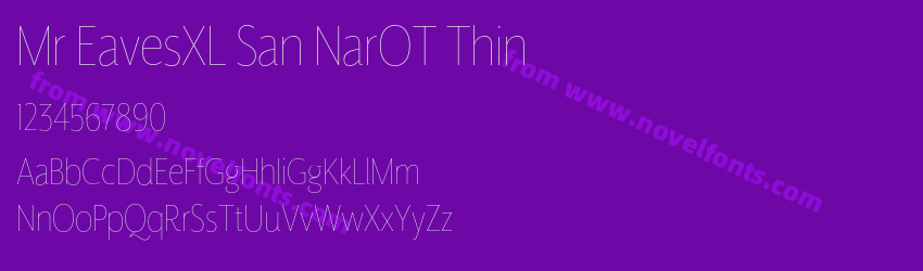 Mr EavesXL San NarOT ThinPreview Mr EavesXL San NarOT ThinPreview