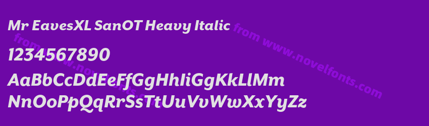 Mr EavesXL SanOT Heavy ItalicPreview Mr EavesXL SanOT Heavy ItalicPreview