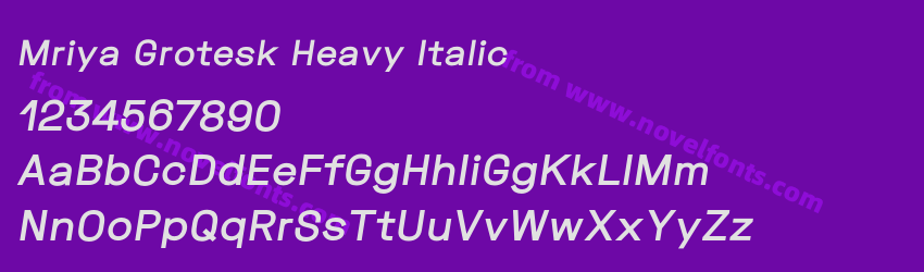 Mriya Grotesk Heavy ItalicPreview Mriya Grotesk Heavy ItalicPreview
