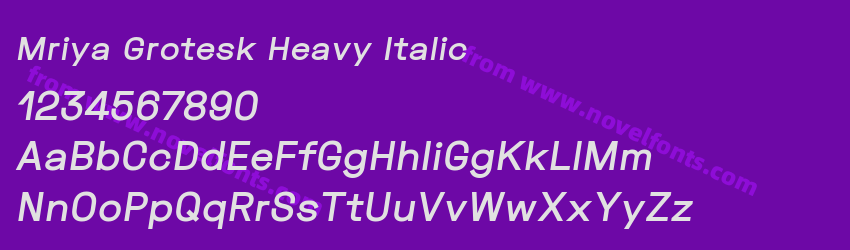 Mriya Grotesk Heavy ItalicPreview Mriya Grotesk Heavy ItalicPreview
