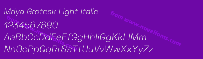 Mriya Grotesk Light ItalicPreview Mriya Grotesk Light ItalicPreview