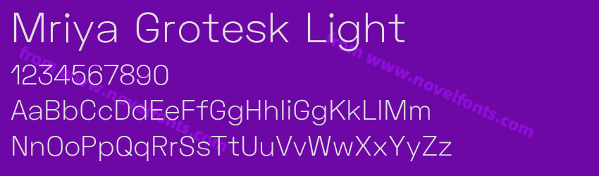 Mriya Grotesk LightPreview Mriya Grotesk LightPreview