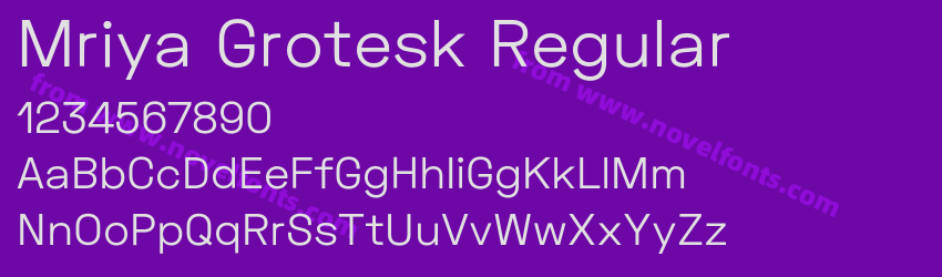 Mriya Grotesk RegularPreview Mriya Grotesk RegularPreview