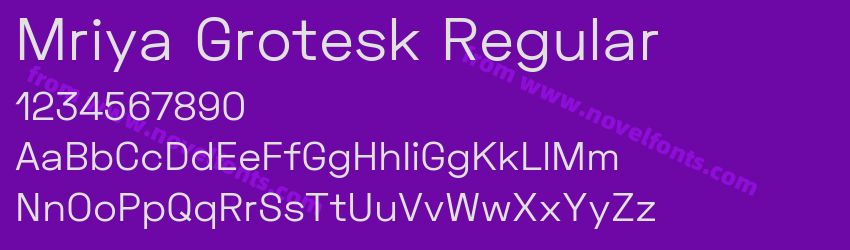Mriya Grotesk RegularPreview Mriya Grotesk RegularPreview