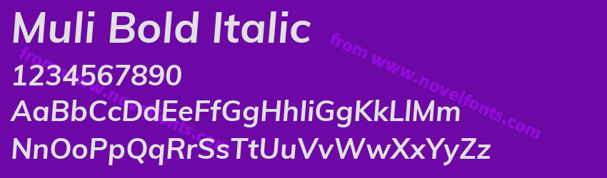 Muli Bold ItalicPreview Muli Bold ItalicPreview