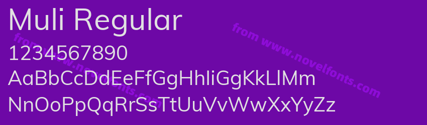 Muli RegularPreview Muli RegularPreview