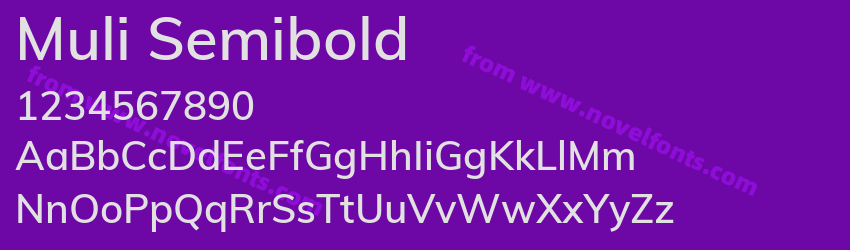 Muli SemiboldPreview Muli SemiboldPreview