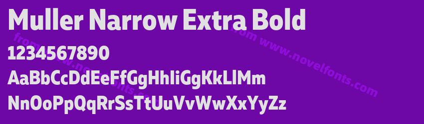 Muller Narrow Extra BoldPreview Muller Narrow Extra BoldPreview