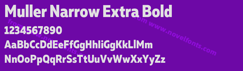 Muller Narrow Extra BoldPreview Muller Narrow Extra BoldPreview