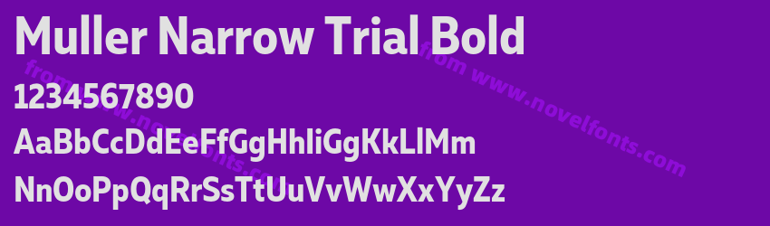 Muller Narrow Trial BoldPreview Muller Narrow Trial BoldPreview