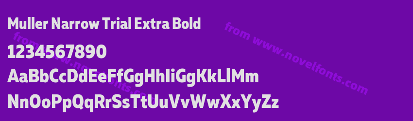 Muller Narrow Trial Extra BoldPreview Muller Narrow Trial Extra BoldPreview