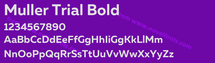 Muller Trial BoldPreview Muller Trial BoldPreview