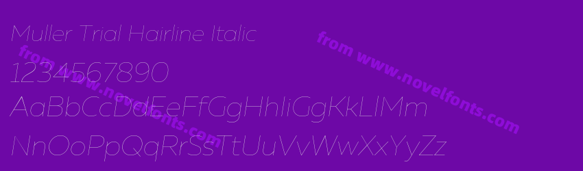 Muller Trial Hairline ItalicPreview Muller Trial Hairline ItalicPreview