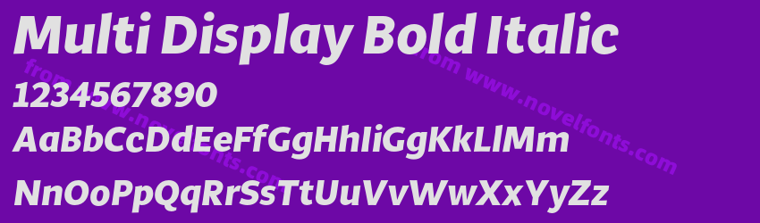 Multi Display Bold ItalicPreview Multi Display Bold ItalicPreview