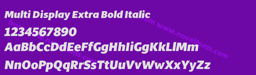 Multi Display Extra Bold ItalicPreview Multi Display Extra Bold ItalicPreview