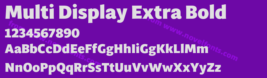 Multi Display Extra BoldPreview Multi Display Extra BoldPreview