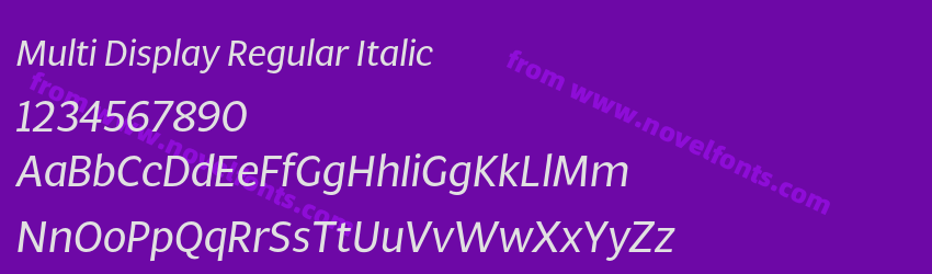Multi Display Regular ItalicPreview Multi Display Regular ItalicPreview