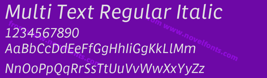 Multi Text Regular ItalicPreview Multi Text Regular ItalicPreview