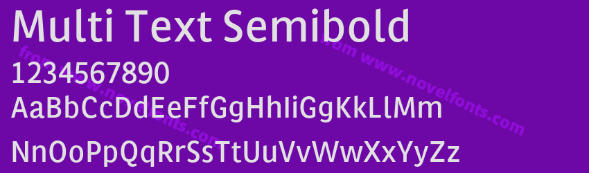 Multi Text SemiboldPreview Multi Text SemiboldPreview