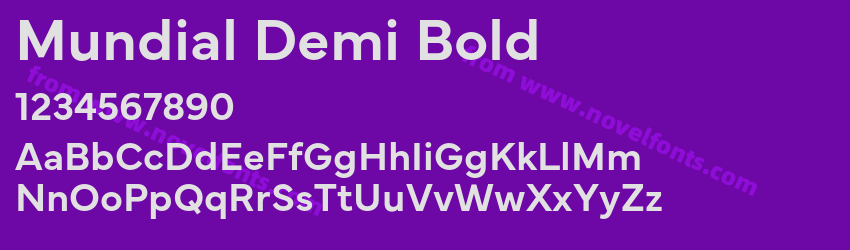 Mundial Demi BoldPreview Mundial Demi BoldPreview