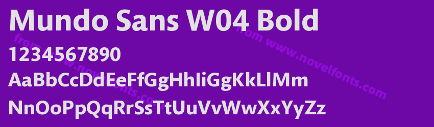 Mundo Sans W04 BoldPreview Mundo Sans W04 BoldPreview
