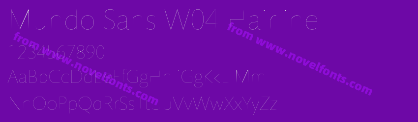 Mundo Sans W04 HairlinePreview Mundo Sans W04 HairlinePreview