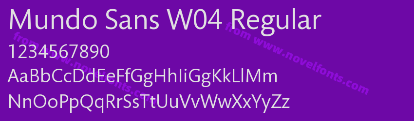 Mundo Sans W04 RegularPreview Mundo Sans W04 RegularPreview