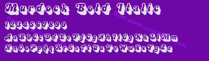 Murdock Bold ItalicPreview Murdock Bold ItalicPreview