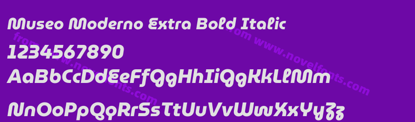 Museo Moderno Extra Bold ItalicPreview Museo Moderno Extra Bold ItalicPreview