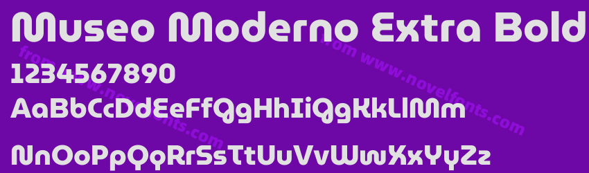Museo Moderno Extra BoldPreview Museo Moderno Extra BoldPreview