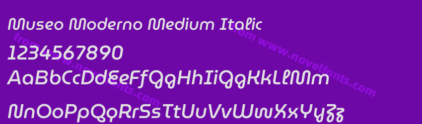 Museo Moderno Medium ItalicPreview Museo Moderno Medium ItalicPreview