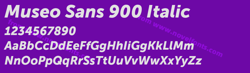 Museo Sans 900 ItalicPreview Museo Sans 900 ItalicPreview
