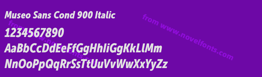 Museo Sans Cond 900 ItalicPreview Museo Sans Cond 900 ItalicPreview