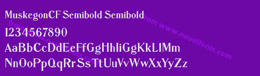 MuskegonCF Semibold SemiboldPreview MuskegonCF Semibold SemiboldPreview