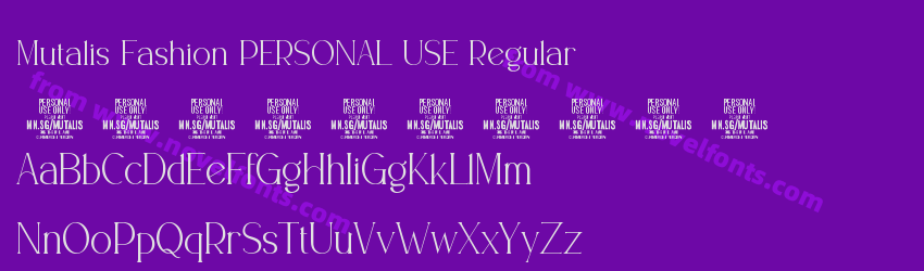 Mutalis Fashion PERSONAL USE RegularPreview Mutalis Fashion PERSONAL USE RegularPreview