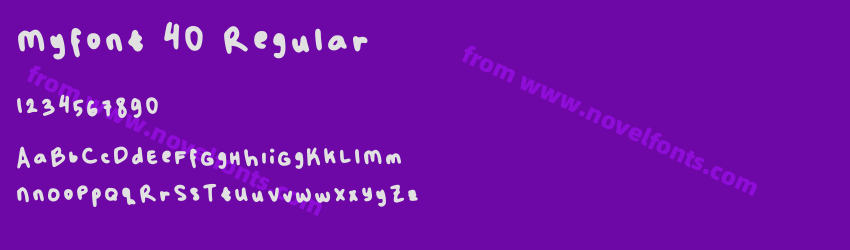 Myfont 40 RegularPreview Myfont 40 RegularPreview