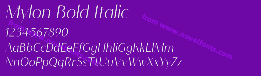 Mylon Bold ItalicPreview Mylon Bold ItalicPreview