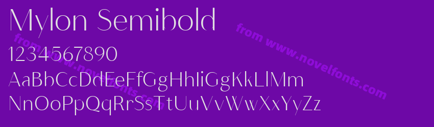Mylon SemiboldPreview Mylon SemiboldPreview