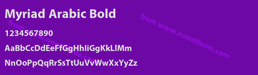 Myriad Arabic BoldPreview Myriad Arabic BoldPreview