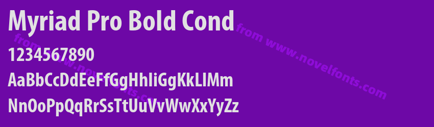 Myriad Pro Bold CondPreview Myriad Pro Bold CondPreview