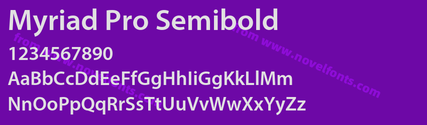 Myriad Pro SemiboldPreview Myriad Pro SemiboldPreview