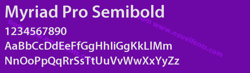 Myriad Pro SemiboldPreview Myriad Pro SemiboldPreview