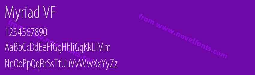 MyriadVF RomanPreview MyriadVF RomanPreview