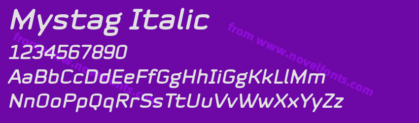 Mystag ItalicPreview Mystag ItalicPreview