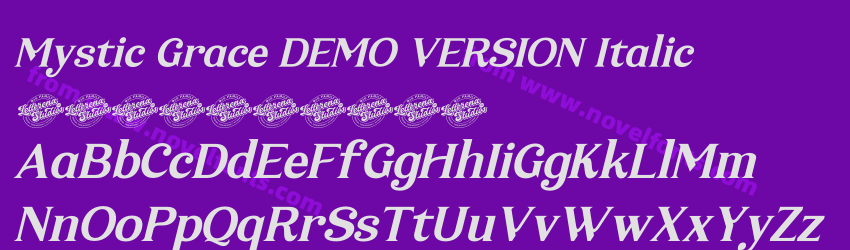 Mystic Grace DEMO VERSION ItalicPreview Mystic Grace DEMO VERSION ItalicPreview