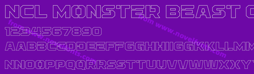 NCL Monster Beast OutlinePreview NCL Monster Beast OutlinePreview