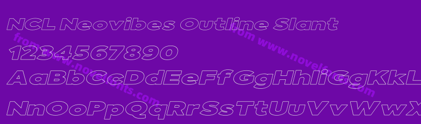 NCL Neovibes Outline SlantPreview NCL Neovibes Outline SlantPreview